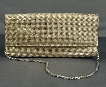 Judith Leiber Champagne Crystal Clutch Stunning Judith Leiber champagne rhinestone clutch with