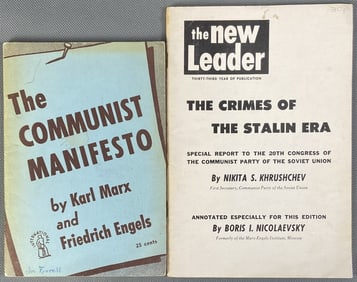 Communism Booklets Marx & Khrushchev The Communist Manifesto by Karl Marx and Friedrich Engels.