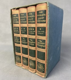 World's Greatest Thinkers Book Set 1947 Set of four books in slipcase, The World's Greatest Thinkers