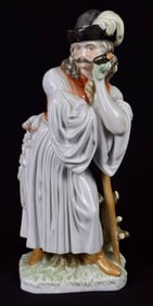 Herend Porcelain Shepherd Figurine 5427 12 inches tall by 5 inches wide. Excellent condition free