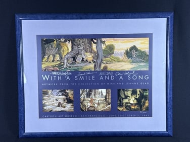 With A Smile And A Song Disney Animators Signed Limited Edition, Signed, Animation Art Exhibition