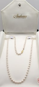 Andrews Jewelers Pearl Necklace With 14K Clasp Canada