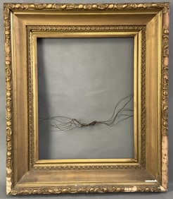 Antique Ornate Gold Gilt Frame Antique plaster and wood frame. Some damage to the plaster. Frame is