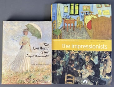 Impressionist Art Books Set of Two The Lost World of the Impressionists by Alice Bellony-Rewald.