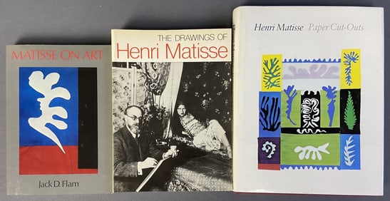 Henri Matisse Art Books Set of Three Matisse on Art by Jack D Flan. Published by EP Dutton,