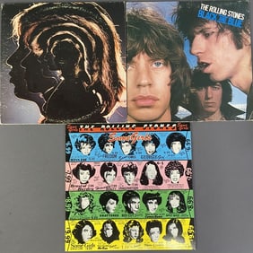 Rolling Stones Vinyl Record Albums Set of Three Hot Rocks London Records 2PS 607, gatefold, 2 record