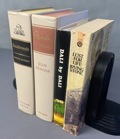 Artist Art Books Dali Rembrandt Renoir Van Gogh Lust for Life by Irving Stone, biographical novel on