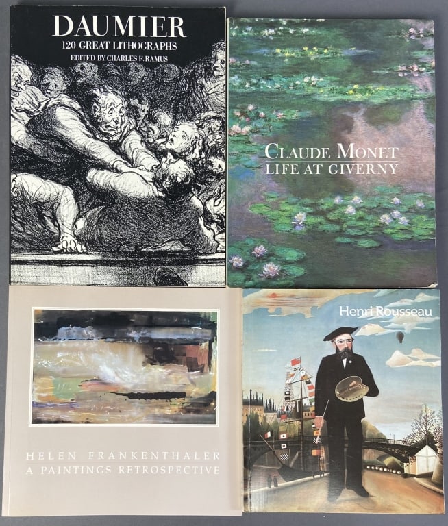 Artist Art Books Daumier Monet Frankenthaler Henri Rousseau Essays by Roger Shattuck, Henri Behar, (1 of 14)