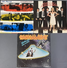 Vinyl Records Police, Blondie, & Parliament Mothership Connection by Parliament. Casablanca Records,