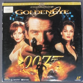 James Bond Goldeneye Movie on Laser Disc Goldeneye starring Pierce Brosnan as 007, James Bond. Two