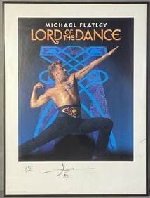 Michael Flatley Lord of the Dance Poster Signed Poster of Michael Flatley, signed in marker and