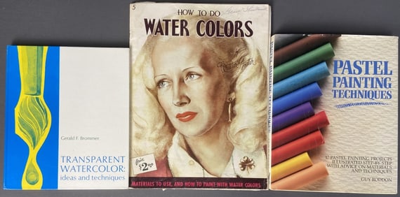 Pastel & Watercolor Painting Books How to Do Watercolors by Walter Foster. Includes pages of a How