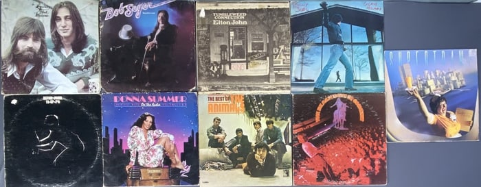 9 Vinyl Records Beach Boys, Donna Summer, Etc The Beach Boys in Concert, Reprise Records 2RS 6484,