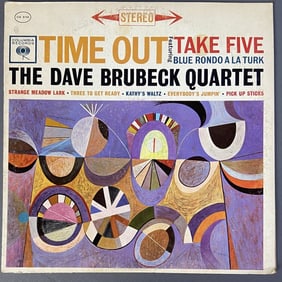Dave Brubeck Quartet Time Out Vinyl LP Album Time Out by the Dave Brubeck Quartet, Columbia Records