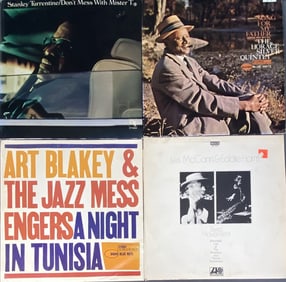 4 Jazz Vinyl Records McCann, Blakey, Silver Song for My Father by the Horace Silver Quintet, Blue