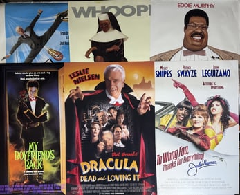 1990s Comedy One Sheet Movie Poster Lot 6 posters 27 x 40 inches double sided. From closed movie