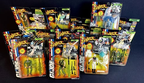 GI Joe Sgt. Savage Action Figure Lot On Card 3.75" scale. Please refer to photos for item and