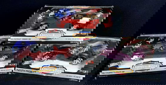 Ertl American Muscle 1:18 Scale Diecast Car Lot 3 cars - Plymouth Prowler, 1996 Camaro, 1996