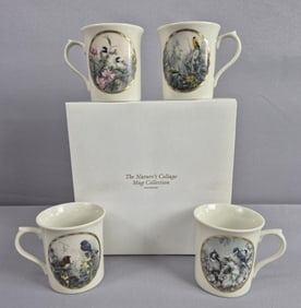 Lenox Nature's Collage Mug Collection Set & Box Summer Interlude mug has chip on bottom rim. Please