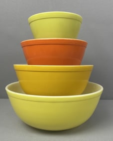 Pyrex Citrus Mixing Bowl Set 4ct Pyrex nesting mixing bowls in citrus full set. 401,402,403,404. No
