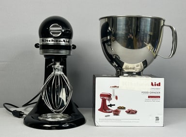 Kitchen Aid Artisan Mixer & Food Grinder