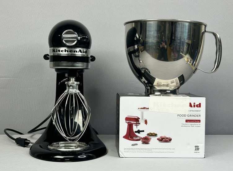 Kitchen Aid Artisan Mixer & Food Grinder (1 of 9)