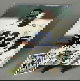 NFL Cowboys Emmitt Smith Signed Photograph NFL Dallas Cowboys sports memorabilia signed by Emmitt