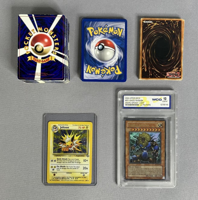 Pokemon Yu-Gi-Oh! 50+ Card Lot 1995-2004 Mystery Pokemon & Yu-Gi-Oh card lot. (1 of 5)
