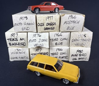 Vintage Assembled Plastic Model Car Collection Description Not Fully inspected or inventoried. 10 x