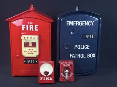Fire Alarm Switches Phone Box & Police Phone Box Phone boxes made by Randix and measure