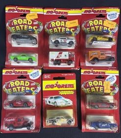 Majorette 1/64 Diecast Metal Cars Unopened Lot On cards. Signs of age including warping, creases,