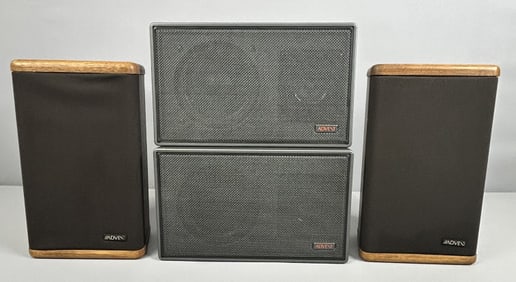 Advent Speakers Set of 4 Pair of Advent acoustic suspension speakers. Pair of Advent mini speakers.