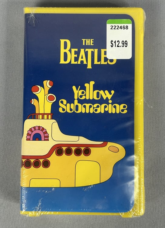 The Beatles Yellow Submarine VHS 1999 Sealed Sealed copy of The Beatles Yellow Submarine VHS-1999.: Sealed copy of The Beatles Yellow Submarine VHS-1999. Classic animated production (1968)