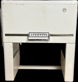 Vintage Ironrite Iron Machine Ironrite automatic ironer with original manual. Model 95. Serial no.