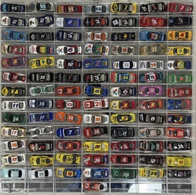 Diecast NASCAR Cars Collection 1/64 Scale 92 cars by Revell, Racing Champions, Hot Wheels in acrylic