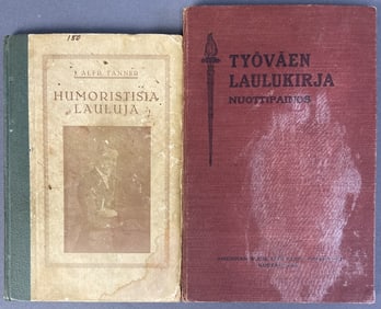 Antique Books Finnish Language Songbooks Humoristisia Lauluja by J Alfr. Tanner, published by