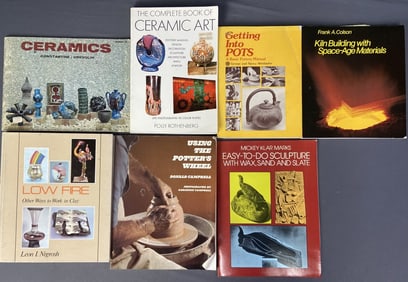 Ceramic & Pottery Art Books Set of Seven Easy to Do Sculpture with Wax, Sand, and Slate by Mickey