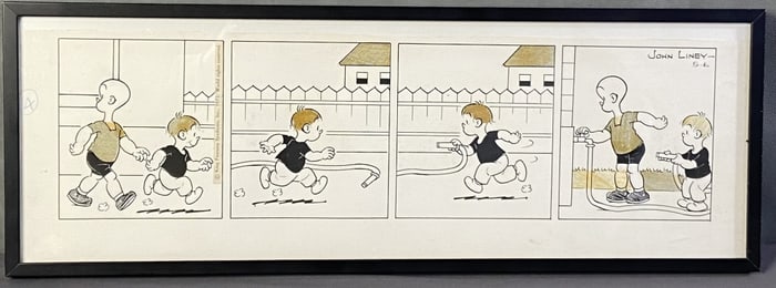 Framed Henry Comic Strip by John Liney Henry comic strip, published by King Syndicate, 1971. Piece