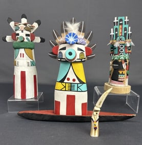 Hopi Pueblo Kachina Carved Wood Figures Kachina Dolls are gifts given in hope of future abundance