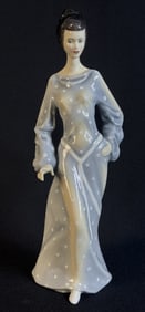 Royal Doulton Figurine HN 2542 Budoir 12 inches tall 4 inches wide. No cracks or chips or missing