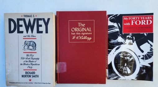 Michigan Biographies Lot of 3 biographies on Michigan topics. "Thomas E. Dewey and His Times: The