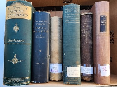 Historical Biographies Lot of 6 antique historical biographies. The Great Conspiracy: Its Origin and