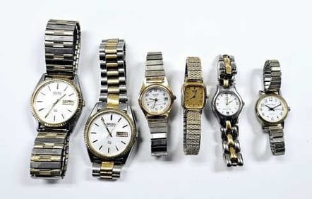 Assorted Watch Lot Inc Seiko Watches not tested.