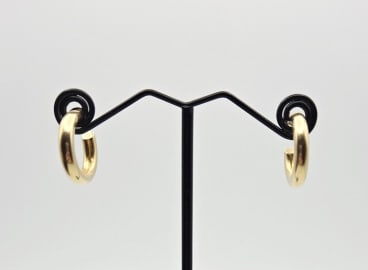 14K Gold Hoop Earrings Earrings Weigh 3.1 Grams Metal Not Marked, acid tested.