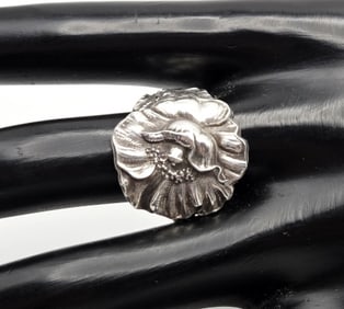 Vintage Sterling Silver Spoon Ring Ring Weighs 8.6 Grams Size 10
