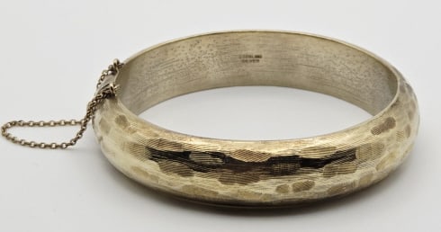 Vintage Hayward Sterling Silver Hammered Bracelet Bracelet Measures 5" Bracelet Weighs 26.8 Grams