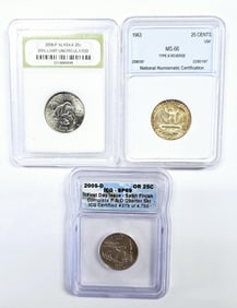 2008-P Alaska 20005-D Oregon 1963 Type B Reverse 1963 MS-66 Type B Reverse