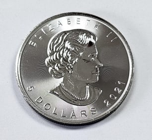 2021 Canada $5 Maple Leaf Coin See images regarding condition.