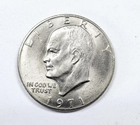 1971 Eisenhower Dollar Coin See images regarding condition.