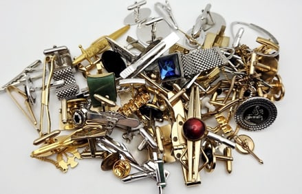 Assorted Vintage Mixed Metal Cufflinks Assorted Vintage Mixed Metal Cufflinks